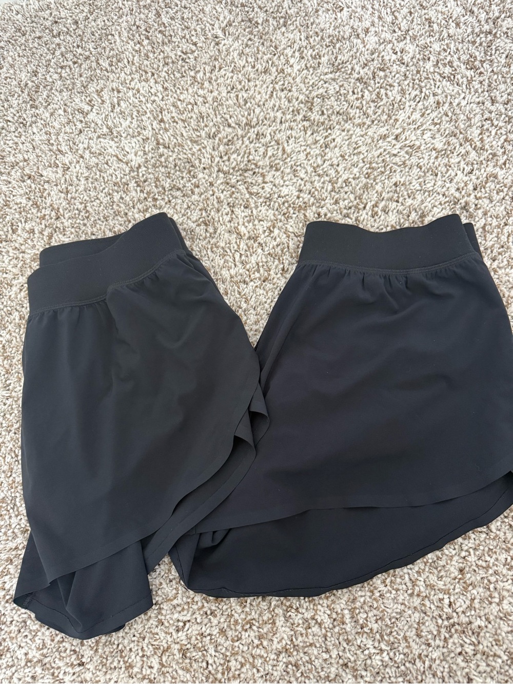 CRZ YOGA Black High Waisted Running Shorts